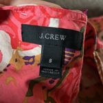 J.Crew Boho Wrap Tie Puff Sleeve Blouse Coral Pink Orange Floral Top Small Photo 6