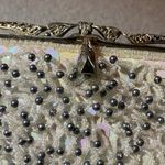 Vintage Beaded Purse #14 Silver Photo 2