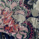 Ciebon Hilma Metallic Silver Blue Floral Dress size XL NO BELT Photo 11