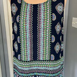 Cynthia Rowley Back Button Medallion Print Sleeveless Multi Color Blouse Photo 0