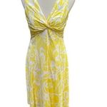 Jones New York Sunshine Yellow A-Line MIDI Dress Size 4 Great Spring Dress Photo 0
