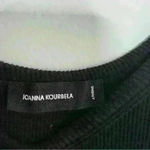 Ioanna Kourbela Black Sleeveless Ribbed Dress Large XL Size undefined Photo 5