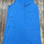 J.Crew  blue tank dress Henley button size XS Photo 0