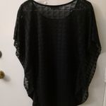 Jordan Taylor  Batwing Black Swimsuit Cover O/S Vacation Resortwear Bohemian Goth Photo 1