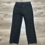 Abercrombie & Fitch Ankle Straight Ultra High Rise Destructed Black Jeans 30 Photo 3