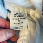 Gap Always skinny blue floral railroad stripe skinny jeans Photo 6