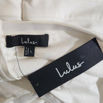 Lulus  Strapless White Jumpsuit NWT Size Large White Strapless Jumpsuit Flaws Photo 6