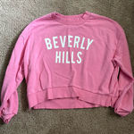 Francesca's Y2K Beverly Hills Crop Sweatshirt  Photo 0