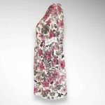 Entro  Long Sleeve Pink Beige Gray Floral Baby Doll Dress Medium | NWT Photo 1