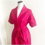 Alfani Retro Style Women’s Cocktail Party Dress Size 10 Shimmer Red Tie Waist Photo 6