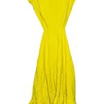 MARISSA WEBB x RTR Yellow Hourglass Waist Cutout Midi Summer Dress Size 4 Photo 2