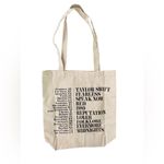 Taylor Swift  The Eras Tour Canvas Tote Bag from VIP Box Never Used Photo 1