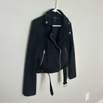 Forever 21 Women’s  Black Moto Jacket, Faux Suede, Size Small Photo 1