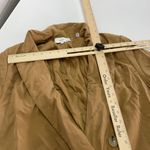 Vince Blazer Womens 12 Tan Drapey Twill Jacket Double Breasted Oversized Tencel Photo 12