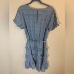 Hem & Thread NWT  blue ruffle dress size M‎ Photo 1