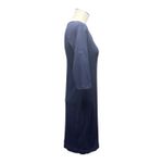 Ralph Lauren Lauren Roll Tab Sleeve Henley Shirt Dress Blue Medium Photo 4