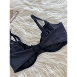SKIMS  Fits Everybody Lace Demi Underwire Bra Onyx Size 36DDD Photo 5
