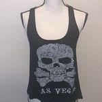 Banana Expressions Las Vegas Black Skull Punk racerback crop tank top Photo 0