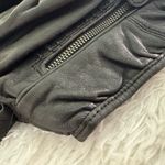 Junior Drake Black Leather Zipper Shoulder‎ Bag Photo 10