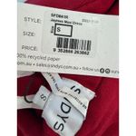 SNDYS x REVOLVE Jaymes Off Shoulder Stretch Knit Old Money Deep Red Maxi Dress S Photo 2