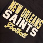 NFL New Orleans Saints Full Zip Hoodie Women’s Black  Team Apparel Photo 2