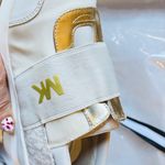Michael KORS TRAINER MESH MK LOGO GOLD CREAM ELASTIC Sneakers Size 7 Photo 7