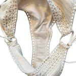 Abercrombie & Fitch Bohemian Crochet Bikini Sz S Cream Ivory Triangle Top Photo 6