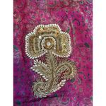 Handmade Vintage Embroidered Jacket Womens Zari Work Boho Ethnic Floral 90s See Measureme Photo 9