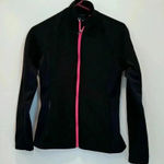 Spyder  Womens Jacket Small  Black Waffle Weave Knit Full Zip Casual Logo Photo 0