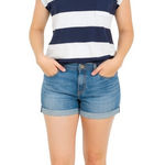 Old Navy  Blue and White Striped T Shirt XS Photo 0