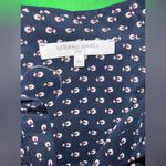 Gerard Darel Gerard Darrel 100% Silk Navy Blue Floral Blouse size 44 Photo 3