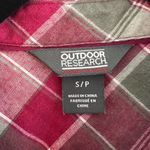 Outdoor Research Plaid Ceres Flannel Button Down Shirt Size S Red Photo 13