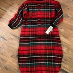 New NWT Vintage Hampton House Dress Gown Tartan Plaid Nightgown Pj M Medium Photo 0