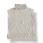 Lilla P Sleeveless Dropped Shoulder Waffle Cowl Neck Top Womens Size S Beige Photo 3