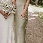 Park & Fifth Sage Green Bridesmaid Dress Size M Photo 3