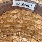 Madcaps for Vintage Abercrombie & Fitch Woven Straw Hat w/ Bow Tan Photo 5