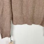 Sincerely Jules NWT Ruffle Shoulder Crewneck Sweater Oatmeal Size Small S NEW Photo 10