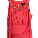 Enfocus Studio Enfocus Petite Pink Sparkle Beaded High Neck Key Hole Maxi Formal Dress Size 8 Photo 3