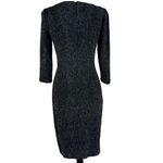 Joseph Ribkoff SZ 6 Bodycon Dress Scoop Neck 3/4 Sleeve Stretch Sparkly Glitter Photo 3