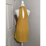 Lulus Lulu’s Groove Thing Golden Yellow Swing Mini Dress Sleeveless Neck Cut Out S Photo 4