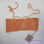 Stone Fox Swim NEW Free People Meadow Bikini Top Sandstone Terry, size L Photo 3