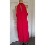 Julia Jordan  Women's Halter Neck Sleeveless Sheath Dress Dragonfruit Size 6 Photo 1