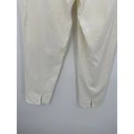 Piazza Sempione  Pants Women SIZE 4 White Brigitte Back Cuff Slit High Rise Photo 5