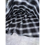 Women's Mini Black & White Plaid Skater Skirt M Size M Photo 2