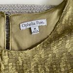 Ophelia Roe  Olive Green Textured Flowy Blouse Top Size Medium NWT Photo 3