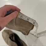 Toms  Desert Taupe Suede Wedge Heel Lace‎ Up Booties Size 9 Photo 9