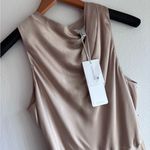 Shona joy La Lune High Neck Midi Dress Gold Size 4 NEW Photo 3