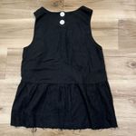 Little Lies Jude Linen Sleeveless Tank Top Women’s Medium Black Photo 5