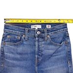 RE/DONE  Women's Mid-Rise Flare Crop Jeans Blue Size 26 Mid 70’s Photo 5
