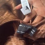 ASOS NEW DESIGN scoop back bias cut satin maxi dress in chocolate 10 Photo 8